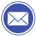 an icon of an envelope within a blue circle